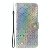 For Asus Zenfone 9 Colorful Magnetic Buckle Leather Phone Case(Silver)