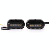 HP-Z058 Motorcycle Modified Rearview Mirror LED Turn Signal Light for Harley Sportsters XL 883 / 1200(Electroplating Black)
