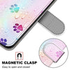 For Alcatel 1L (2021) Coloured Drawing Cross Texture Horizontal Flip PU Leather Case with Holder & Card Slots & Wallet & Lanyard(Footprint Water Drops)
