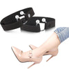 High Heels Fixing Anti-Straps Lace Non-Slip Belt Decorative Buckle(Black)