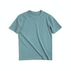 W2001220 Retro Round Neck Thick Carbon Brushed T-Shirt Men Loose Cotton Short Sleeves, Size: 3XL(Haze Blue)