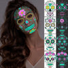 Halloween Two-Color Luminous Funny Tattoo Stickers Face Sticker(FCY-004)