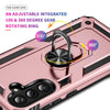 For Samsung Galaxy A36 5G Shockproof TPU + PC Phone Case with Holder(Rose Gold)