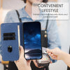 For Samsung Galaxy M34 5G / F34 5G Strong Magnetic Frosted Flip Leather Phone Case(Royal Blue)