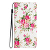 For Samsung Galaxy A26 5G Colored Drawing Leather Phone Case(Peonies)