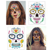 Waterproof And Sweat Proof Of The Dead Masquerade Party Temporary Stickers Halloween Face Tattoo Stickers(SY-B148)