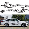 2 PCS/Set D-251 Butterfly Love Flowers Pattern Car Modified Decorative Sticker(White)