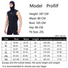 Slinx Hood Keep Warm Surf Diving Vest With Headgear, Size: XL(Black)