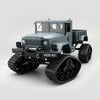 HD001B Four Wheel Drive Off-Road Climbing Load WIFI Control Real Walking Time Transmission Truck for Kids with LED Lights(Blue)