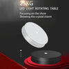 30cm Electric Rotating Turntable Display Stand  LED Light Video Shooting Props Turntable, Power Plug:220V UK Plug(Black)