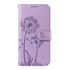 For Samsung Galaxy A26 5G Global Dandelion Embossed Pattern Flip Leather Phone Case(Purple)