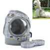 Reflective Dog Harness Vest & Lead, Grey, L (41-46cm Chest)