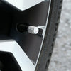 Car Tyre Aluminium Full Diamond Valve Cap With Seal(Pink)