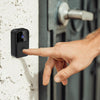 Wireless Smart Video Doorbell, 90° View, Black - WiFi, HD