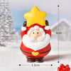 3pcs Christmas Lovely Micro Landscape Snow Ornament Decorative Accessories, Style: No.20 Holding Star Elderly