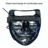 Halloween Festival Party X Face Seam Mouth Two Color LED Luminescence Mask(Green Orange)
