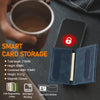 LC.IMEEKE 5-Cards MagSafe RFID Leather Card Bag(Blue)