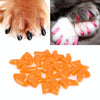 Cat Nail Caps XS Orange (20 pcs) - Kitten Soft Paw Claw Covers