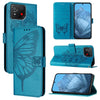 For Asus ROG Phone 8 Embossed Butterfly Leather Phone Case(Blue)