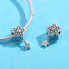 S925 Sterling Silver Pendant Snow Country Star Beads DIY Bracelet Necklace Accessories