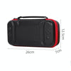 Portable EVA Storage Bag Protective Case Handbag with Holder Function for Nintendo Switch Console, Size: 26x12.5x7cm(Black Red)