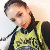 2 PCS Harajuku Punk Style Rivets Heart Lock Collar Fashion Trendy Leather Necklace, Random Color Delivery