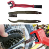 2 Set Bicycle Chain Cleaning Brush Flywheel Cleaning Tools Crankset Brush Cleaning Chain Wheel Set Brush (Red)
