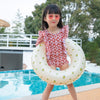 Thickened Children Swimming Ring Inflatable Underarm Ring 58cm(Olive)