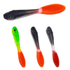 7cm 5pcs /Pack HENGJIA SO177 Dual Color Imitation Fishing Lure Freshwater Soft Dummy Bait(Color 1)