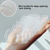10pcs Transparent Jewelry Storage Box Travel Portable Small Box 3.5 x 3.5 x 1.8cm