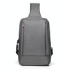 OUMANTU 903 Oxford Cloth Chest Bag Business Casual One-shoulder Crossbody Bag(Grey)