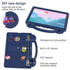 For  Lenovo Tab  P12 Handle Kickstand Children EVA Shockproof Tablet Case(Navy Blue)