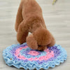 Dog Snuffle Mat, Slow Feeder, Stress Relief, Pink, 45cm