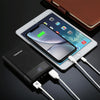 HAWEEL DIY 4x 18650 Battery (Not Included) 12000mAh Dual-way QC Charger Power Bank Shell Box with 2x USB Output & Display,  Support QC 2.0 / QC 3.0 / FCP / SFCP /  AFC / MTK / BC 1.2 / PD(Black)
