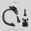 GP434 Large Size Bicycle Motorcycle Handlebar Fixing Mount for GoPro, Insta360, DJI and Other Action Cameras(Black)