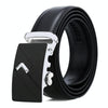 Dandali Casual Men Automatic Buckle Belt Business Soft Leather Pants Band, Length (cm): 110cm(ZD-16)