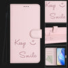 For Asus ROG Phone 8 / 8 Pro Smile Embossing RFID Leather Phone Case(Pink)