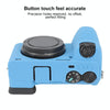 For Sony ILCE-6700 / A6700 Litchi Texture Soft Silicone Protective Case(Blue)