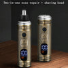 Nose Trimming + Shaving Two-in-one Ordinary Motor Mini Razor For Men(Bronze)