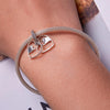 S925 Sterling Silver Heart Hand In Hand Pendant DIY Bracelet Necklace Accessories