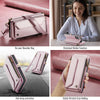 For Samsung Galaxy S25 Ultra 5G CaseMe C36 Card Slots Zipper Wallet RFID Anti-theft Leather Phone Case(Pink)