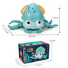 Children Electrical Sensor Octopus Toy Automatic Obstacle Avoidance Sound Light Crawling Quirky Toy(Pink)