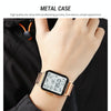 SKMEI 1888 Multifunctional Men 30M Waterproof Sports Stainless Steel Digital Wrist Watch(Gold)