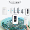 Wireless Doorbell with Temperature Display, 150m Range, US Plug (White)
