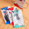 100 PCS  Charging Cable U Disk Universal Color Printing Sealing Pocket(11x18cm Blue Matte)