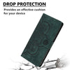 For Samsung Galaxy S21 Ultra 5G Mandala Embossed Retro Frosted Leather Phone Case(Green)