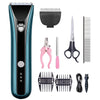 Waterproof Pet Clipper, Dog Shaver, Blue, Bonus Tools, Package 3