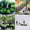 10pcs No. 1 Halloween Alien Ghost Micro Landscape Ornament(Green Light)