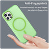 For iPhone 12 Pro MagSafe Frosted Translucent TPU + PC Full Coverage Phone Case(Green)