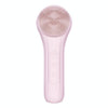 Sonic Waterproof Facial Cleansing Brush Rechargeable Hot Compress Face Scrubber Cleanser(Pink)